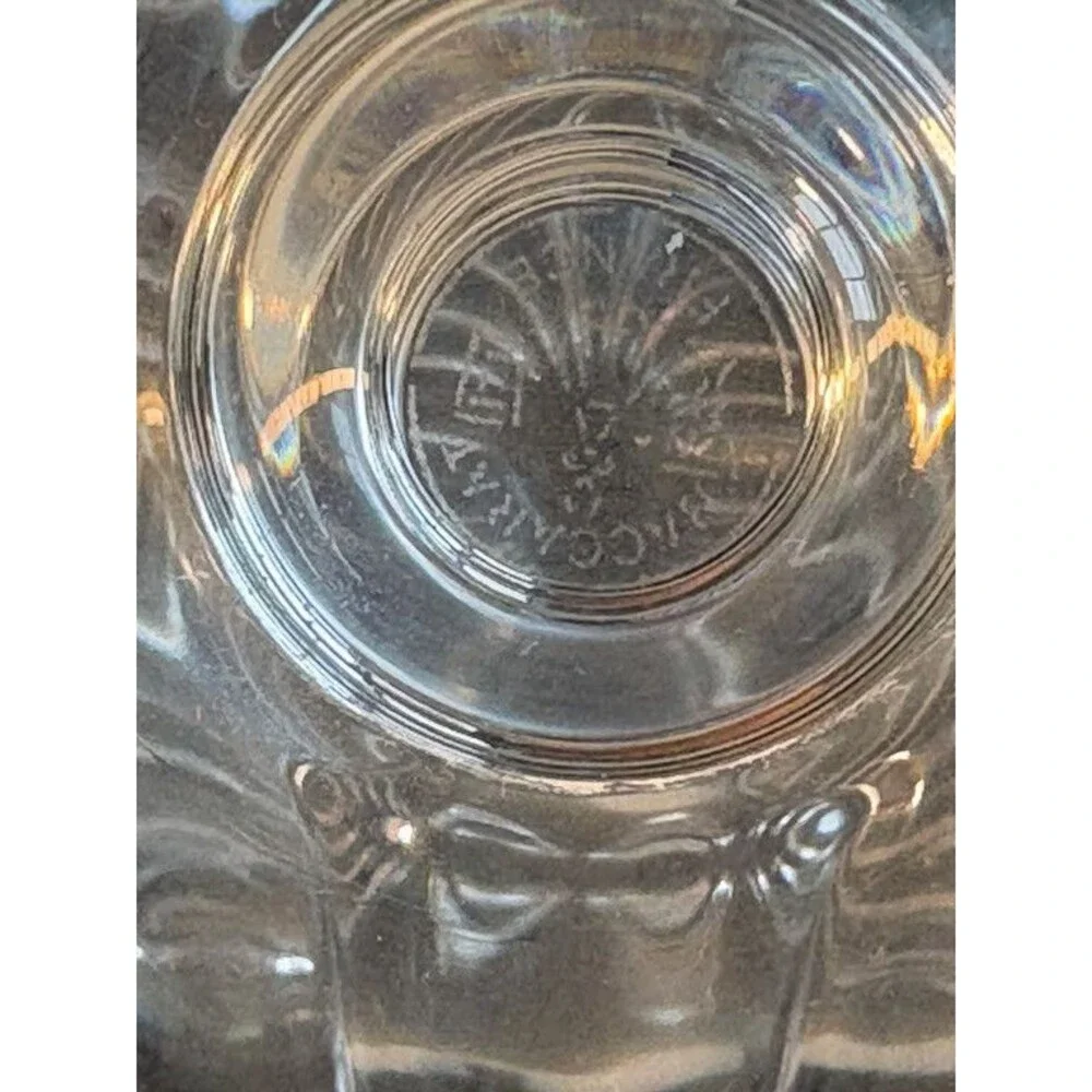 Baccarat France Crystal Bud Vase Fluted Shell Footed Acid Etched Mark